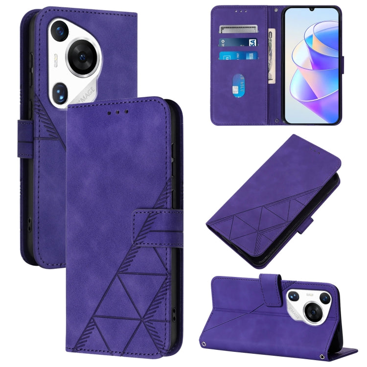 Crossbody 3D Embossed Flip Leather Phone Case, For Huawei Nova 13 Pro, For Huawei Nova 13 / Nova 12, For Huawei Nova 12i 4G Global, For Huawei Nova 12s 4G Global, For Huawei Pura 70 Pro, For Huawei Pura 70, For Huawei Mate 60, For Huawei Mate 60 Pro