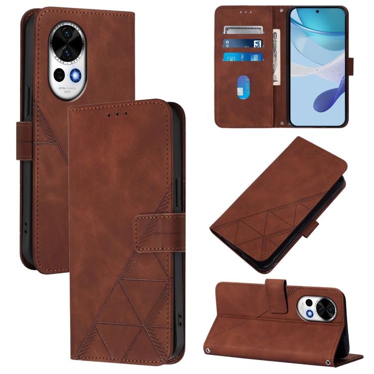Crossbody 3D Embossed Flip Leather Phone Case, For Huawei Nova 13 Pro, For Huawei Nova 13 / Nova 12, For Huawei Nova 12i 4G Global, For Huawei Nova 12s 4G Global, For Huawei Pura 70 Pro, For Huawei Pura 70, For Huawei Mate 60, For Huawei Mate 60 Pro
