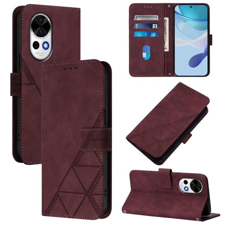 Crossbody 3D Embossed Flip Leather Phone Case, For Huawei Nova 13 Pro, For Huawei Nova 13 / Nova 12, For Huawei Nova 12i 4G Global, For Huawei Nova 12s 4G Global, For Huawei Pura 70 Pro, For Huawei Pura 70, For Huawei Mate 60, For Huawei Mate 60 Pro
