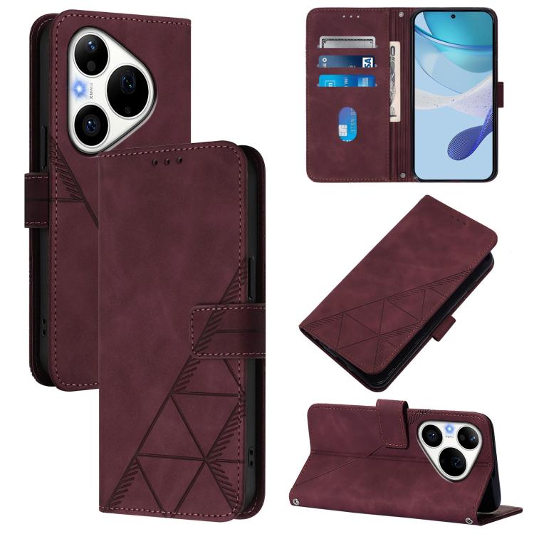 Crossbody 3D Embossed Flip Leather Phone Case, For Huawei nova 14 5G, For Huawei nova 16, For Huawei Pura 90 Pro Max 5G, For Huawei Pura 90 Pro 5G, For Huawei Mate 70 Air 5G, For Huawei Enjoy 80s 4G, For Huawei nova 14 Ultra 5G, For Huawei nova 14 Pro 5G