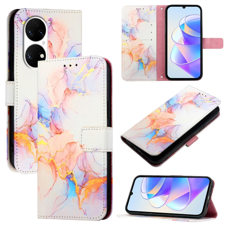 PT003 Marble Pattern Flip Leather Phone Case, For Huawei Mate 60, For Huawei Mate 60 Pro, For Huawei P60 Art, For Huawei P60 / P60 Pro, For Huawei Enjoy 50 Pro / nova Y90, For Huawei Enjoy 50 / nova Y70 Plus, For Huawei nova 9, For Huawei P50 Pro      ...
