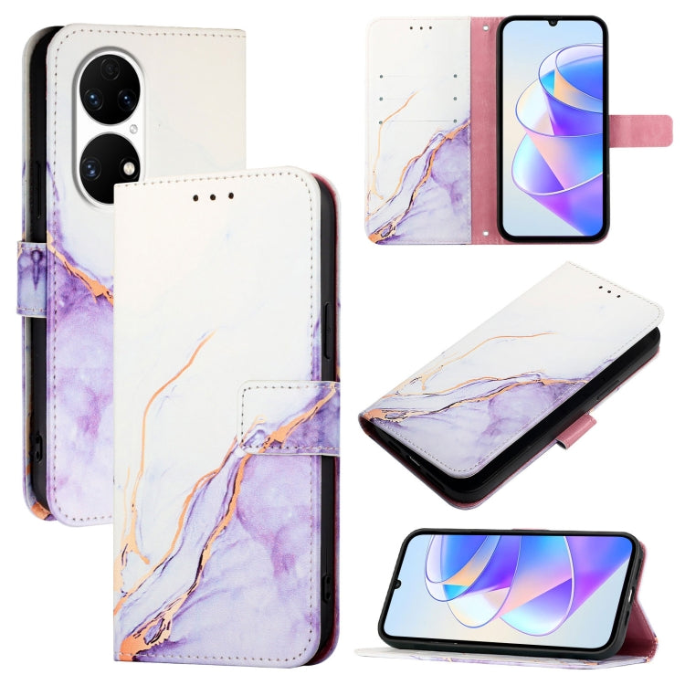 PT003 Marble Pattern Flip Leather Phone Case, For Huawei Mate 60, For Huawei Mate 60 Pro, For Huawei P60 Art, For Huawei P60 / P60 Pro, For Huawei Enjoy 50 Pro / nova Y90, For Huawei Enjoy 50 / nova Y70 Plus, For Huawei nova 9, For Huawei P50 Pro      ...