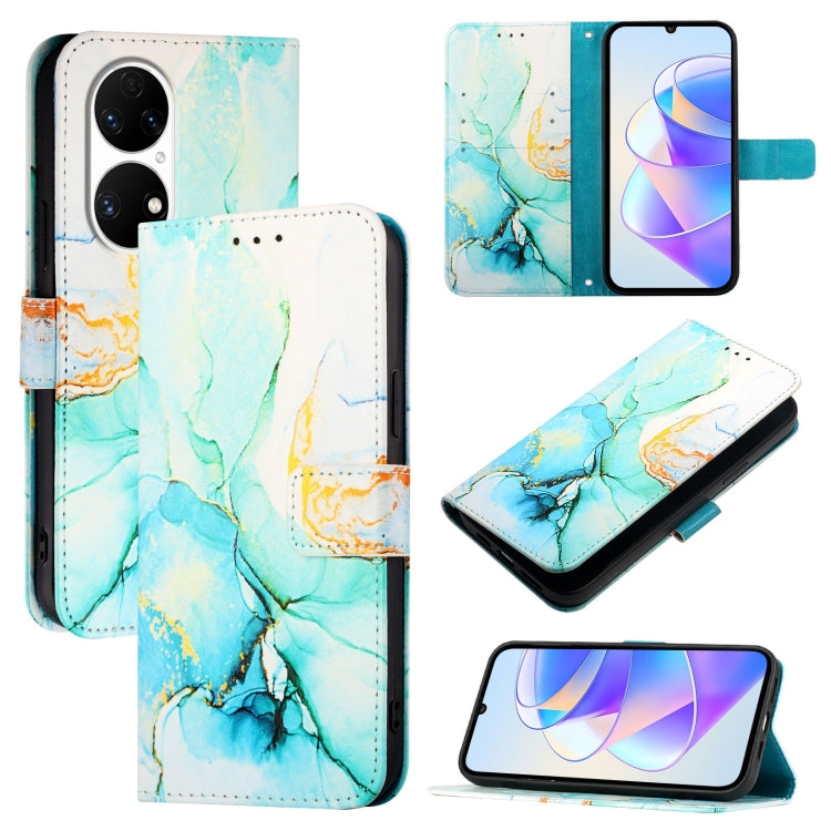 PT003 Marble Pattern Flip Leather Phone Case, For Huawei Mate 60, For Huawei Mate 60 Pro, For Huawei P60 Art, For Huawei P60 / P60 Pro, For Huawei Enjoy 50 Pro / nova Y90, For Huawei Enjoy 50 / nova Y70 Plus, For Huawei nova 9, For Huawei P50 Pro      ...