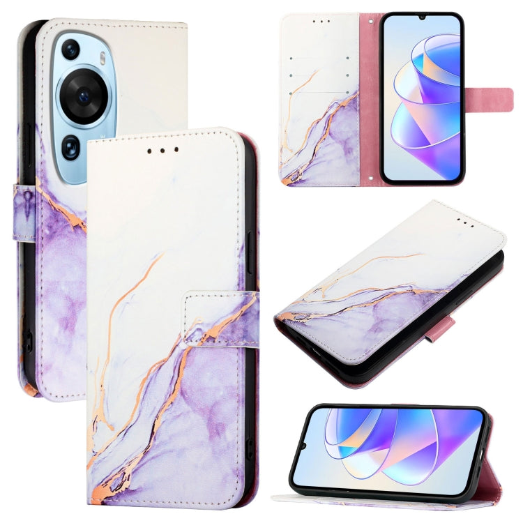 PT003 Marble Pattern Flip Leather Phone Case, For Huawei Mate 60, For Huawei Mate 60 Pro, For Huawei P60 Art, For Huawei P60 / P60 Pro, For Huawei Enjoy 50 Pro / nova Y90, For Huawei Enjoy 50 / nova Y70 Plus, For Huawei nova 9, For Huawei P50 Pro      ...