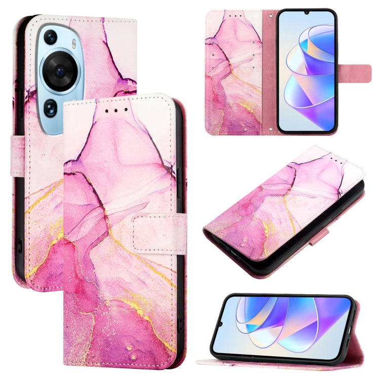 PT003 Marble Pattern Flip Leather Phone Case, For Huawei Mate 60, For Huawei Mate 60 Pro, For Huawei P60 Art, For Huawei P60 / P60 Pro, For Huawei Enjoy 50 Pro / nova Y90, For Huawei Enjoy 50 / nova Y70 Plus, For Huawei nova 9, For Huawei P50 Pro      ...