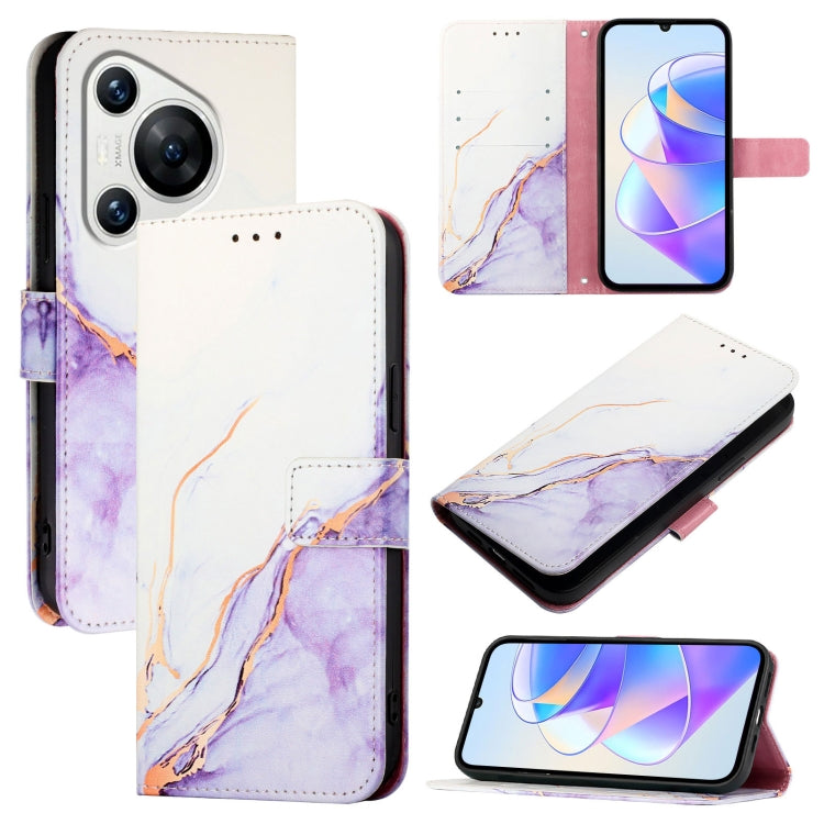PT003 Marble Pattern Flip Leather Phone Case, For Huawei Pura 90 Pro Max, For Huawei Pura 90 Pro, For Huawei Mate 70 Air, For Huawei nova 13 Pro, For Huawei nova 13 / nova 12, For Huawei Pura 70 Pro / 70 Pro+, For Huawei nova 12i 4G Global             ...