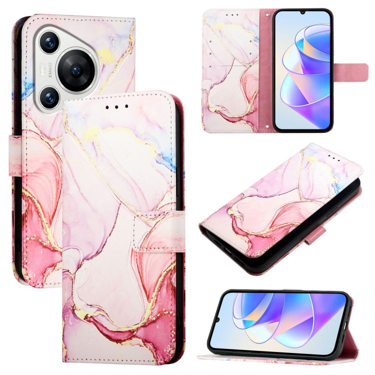 PT003 Marble Pattern Flip Leather Phone Case, For Huawei Pura 90 Pro Max, For Huawei Pura 90 Pro, For Huawei Mate 70 Air, For Huawei nova 13 Pro, For Huawei nova 13 / nova 12, For Huawei Pura 70 Pro / 70 Pro+, For Huawei nova 12i 4G Global             ...
