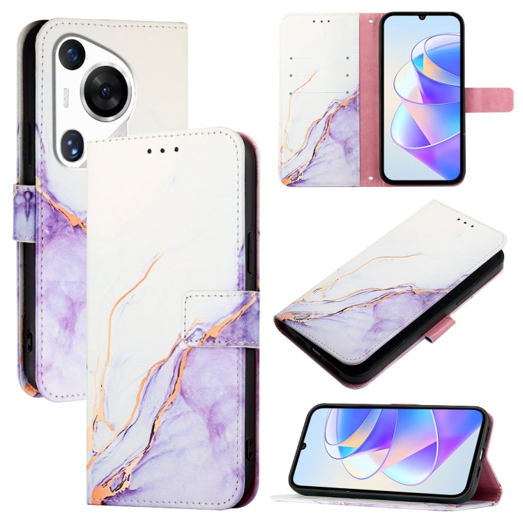 PT003 Marble Pattern Flip Leather Phone Case, For Huawei nova 13 Pro, For Huawei nova 13 / nova 12, For Huawei Pura 70 Pro / 70 Pro+, For Huawei nova 12i 4G Global, For Huawei nova 12s 4G Global, For Huawei Pura 70, For Huawei Mate 60                  ...
