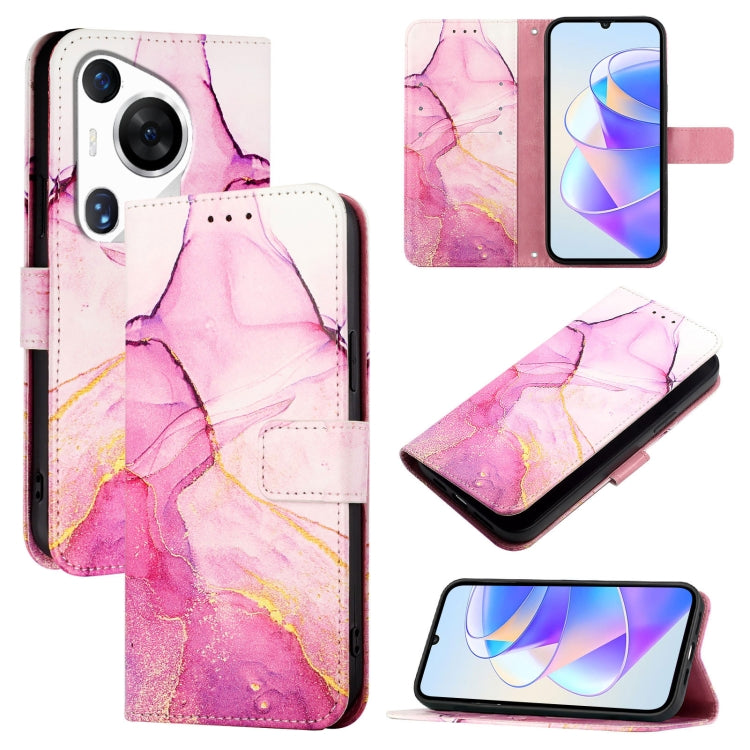 PT003 Marble Pattern Flip Leather Phone Case, For Huawei nova 13 Pro, For Huawei nova 13 / nova 12, For Huawei Pura 70 Pro / 70 Pro+, For Huawei nova 12i 4G Global, For Huawei nova 12s 4G Global, For Huawei Pura 70, For Huawei Mate 60                  ...