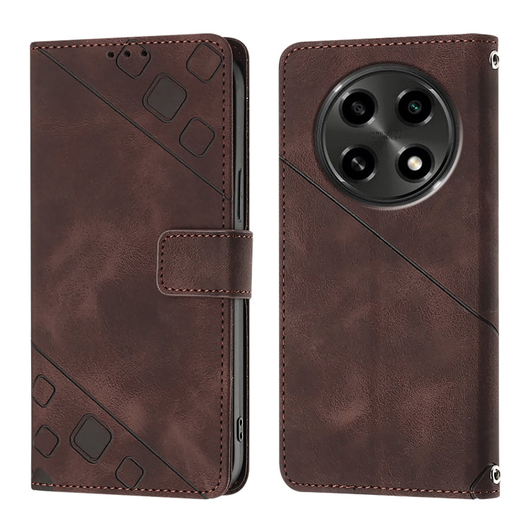 Skin-feel Embossed Leather Phone Case, For OPPO A2 Pro 5G / A3 Pro 5G, For OPPO A3 Pro 5G Global, For OPPO F25 Pro 5G India, For OPPO Reno 11F 5G Global, For OPPO Find X7, For OPPO Reno11 5G Global, For OPPO Reno11 Pro 5G Global, For OPPO Find X7 Ultra