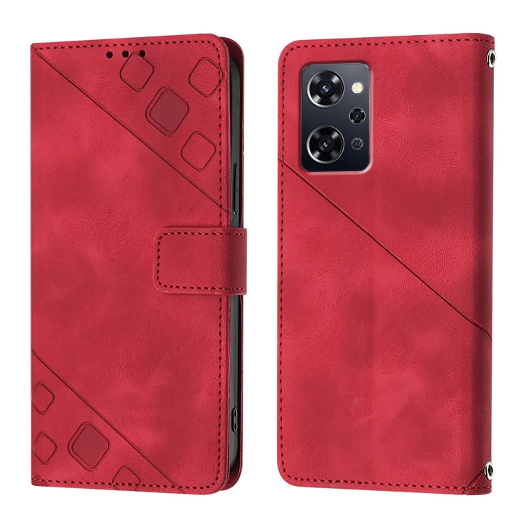 Skin-feel Embossed Leather Phone Case, For OPPO Reno9 A JP Version, For OPPO A38 4G Global, For OPPO Reno10 / Reno10 Pro Global, For OPPO A98 5G / F23 5G India, For OPPO A57s / A57e / A77s Global, For OPPO A57 4G / A77 4G Global, For OPPO Find X5 Pro  ...
