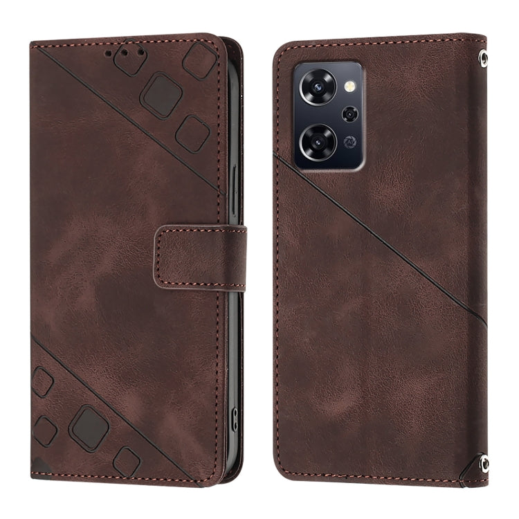 Skin-feel Embossed Leather Phone Case, For OPPO Reno9 A JP Version, For OPPO A38 4G Global, For OPPO Reno10 / Reno10 Pro Global, For OPPO A98 5G / F23 5G India, For OPPO A57s / A57e / A77s Global, For OPPO A57 4G / A77 4G Global, For OPPO Find X5 Pro  ...