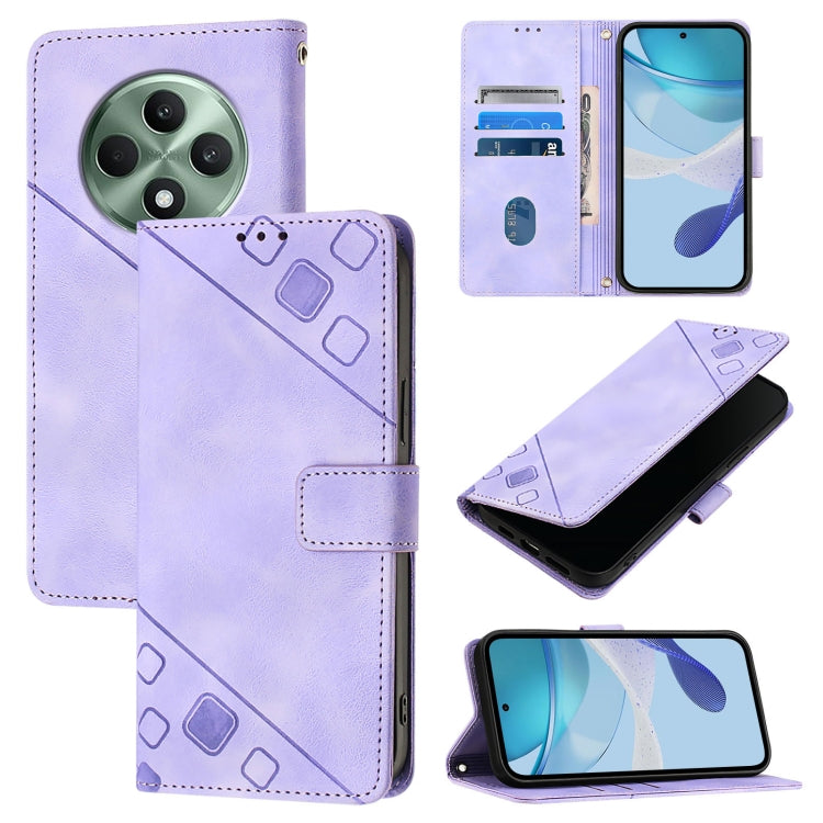 Skin-feel Embossed Leather Phone Case, For OPPO Reno13 F 5G Global, For OPPO A5 Pro China, For OPPO A80 5G EU Version, For OPPO K12x 5G Global, For OPPO A3 Pro 5G India, For OPPO Reno12 F 5G Global, For OPPO Reno12 Pro Global, For OPPO Reno12 5G Global