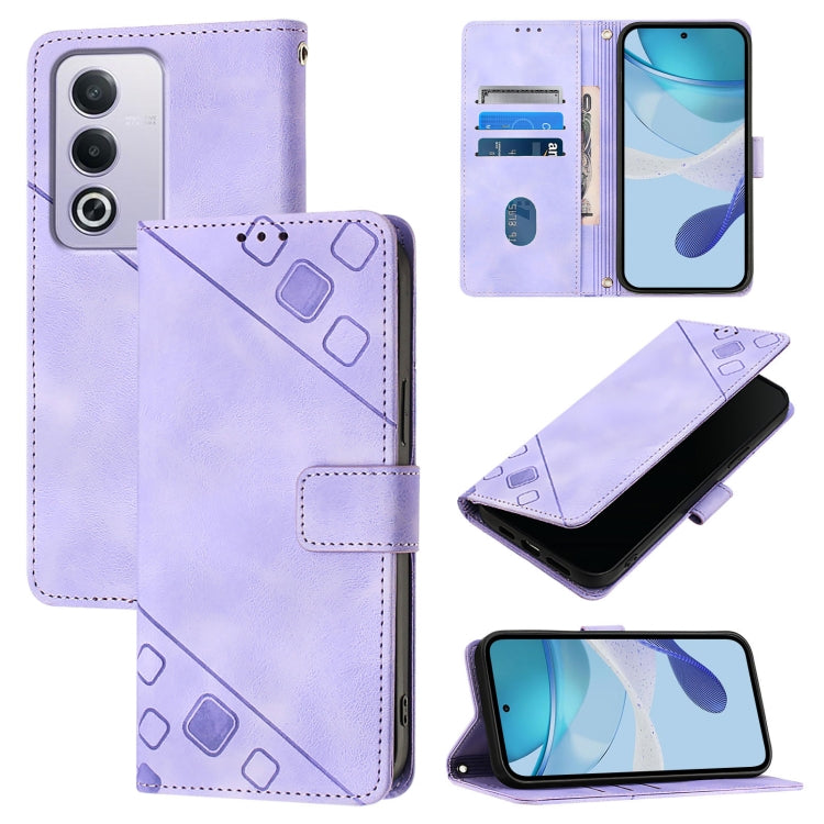 Skin-feel Embossed Leather Phone Case, For OPPO A2 Pro 5G / A3 Pro 5G, For OPPO A3 Pro 5G Global, For OPPO F25 Pro 5G India, For OPPO Reno 11F 5G Global, For OPPO Find X7, For OPPO Reno11 5G Global, For OPPO Reno11 Pro 5G Global, For OPPO Find X7 Ultra