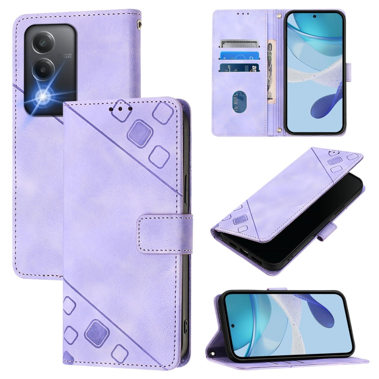 Skin-feel Embossed Leather Phone Case, For OPPO Reno13 F 5G Global, For OPPO A5 Pro China, For OPPO A80 5G EU Version, For OPPO K12x 5G Global, For OPPO A3 Pro 5G India, For OPPO Reno12 F 5G Global, For OPPO Reno12 Pro Global, For OPPO Reno12 5G Global