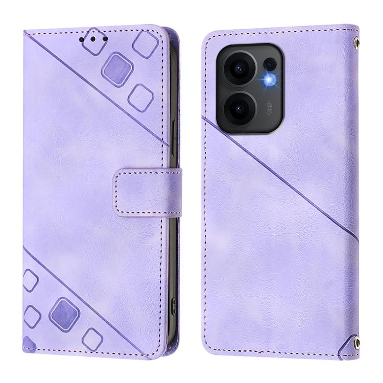Skin-feel Embossed Leather Phone Case, For OPPO Reno13 F 5G Global, For OPPO A5 Pro China, For OPPO A80 5G EU Version, For OPPO K12x 5G Global, For OPPO A3 Pro 5G India, For OPPO Reno12 F 5G Global, For OPPO Reno12 Pro Global, For OPPO Reno12 5G Global
