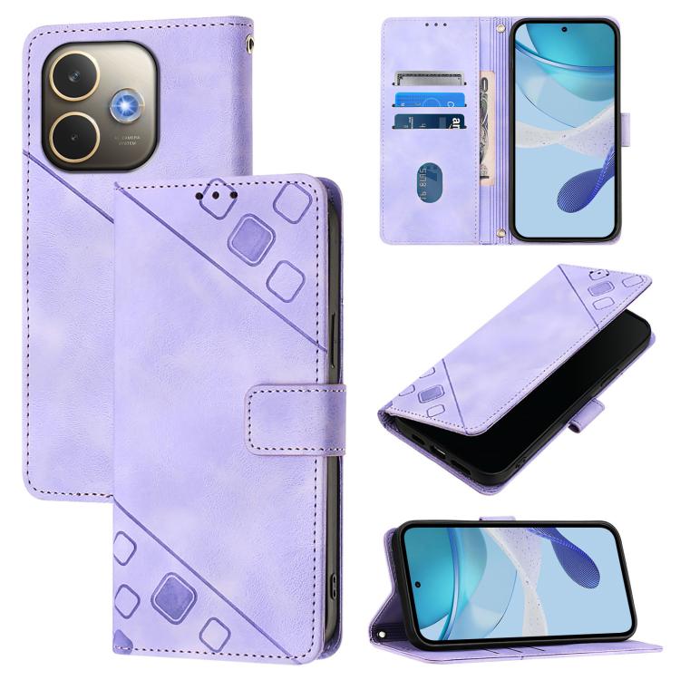 Skin-feel Embossed Leather Phone Case, For OPPO K13 Turbo 5G, For OPPO Reno14 F 5G, For OPPO A5x 4G Global / 5G Global, For OPPO A5 5G Global / A3 Pro 5G Global, For OPPO Reno14 Pro 5G Global, For OPPO Reno14 5G Global, For OPPO A5 Pro 5G Global       ...