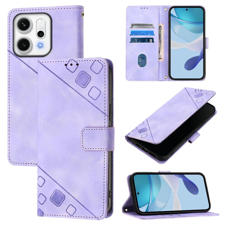 Skin-feel Embossed Leather Phone Case, For OPPO K13 Turbo 5G, For OPPO Reno14 F 5G, For OPPO A5x 4G Global / 5G Global, For OPPO A5 5G Global / A3 Pro 5G Global, For OPPO Reno14 Pro 5G Global, For OPPO Reno14 5G Global, For OPPO A5 Pro 5G Global       ...