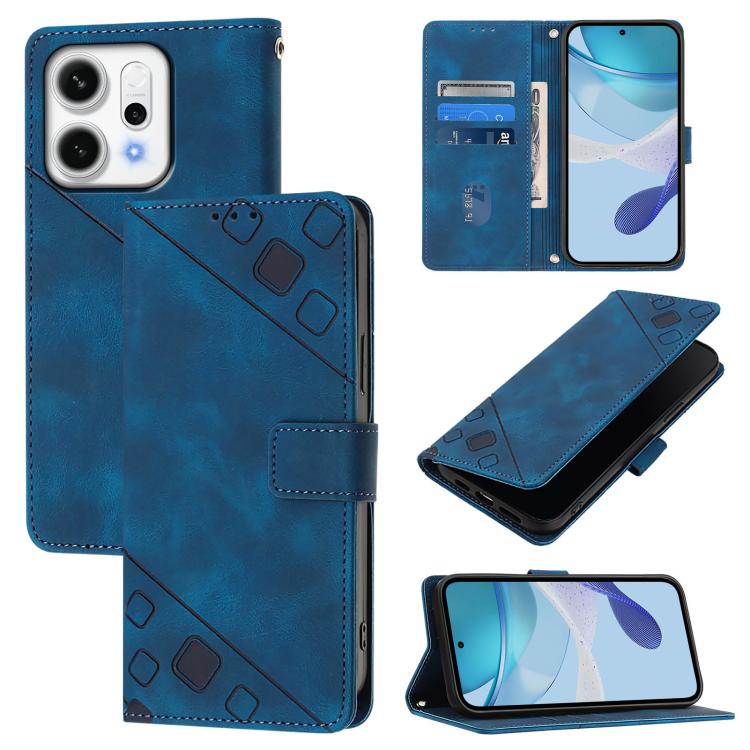 Skin-feel Embossed Leather Phone Case, For OPPO K13 Turbo 5G, For OPPO Reno14 F 5G, For OPPO A5x 4G Global / 5G Global, For OPPO A5 5G Global / A3 Pro 5G Global, For OPPO Reno14 Pro 5G Global, For OPPO Reno14 5G Global, For OPPO A5 Pro 5G Global       ...