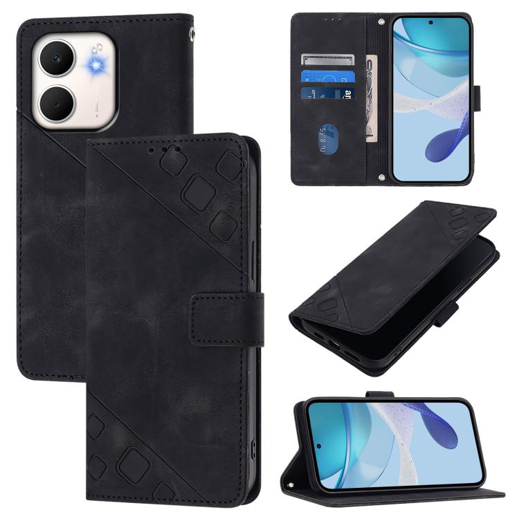 Skin-feel Embossed Leather Phone Case, For OPPO K13 Turbo 5G, For OPPO Reno14 F 5G, For OPPO A5x 4G Global / 5G Global, For OPPO A5 5G Global / A3 Pro 5G Global, For OPPO Reno14 Pro 5G Global, For OPPO Reno14 5G Global, For OPPO A5 Pro 5G Global       ...