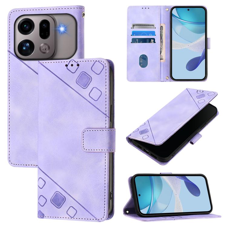 Skin-feel Embossed Leather Phone Case, For OPPO Reno16 F / Reno16 FS 5G, For OPPO Reno16 / Reno16 Pro 5G Global, For OPPO Find X9s Pro 5G, For OPPO Find X9 Ultra, For OPPO A6s Pro 4G, For OPPO Find X9, For OPPO A6 GT 5G, For OPPO Find X9 Pro