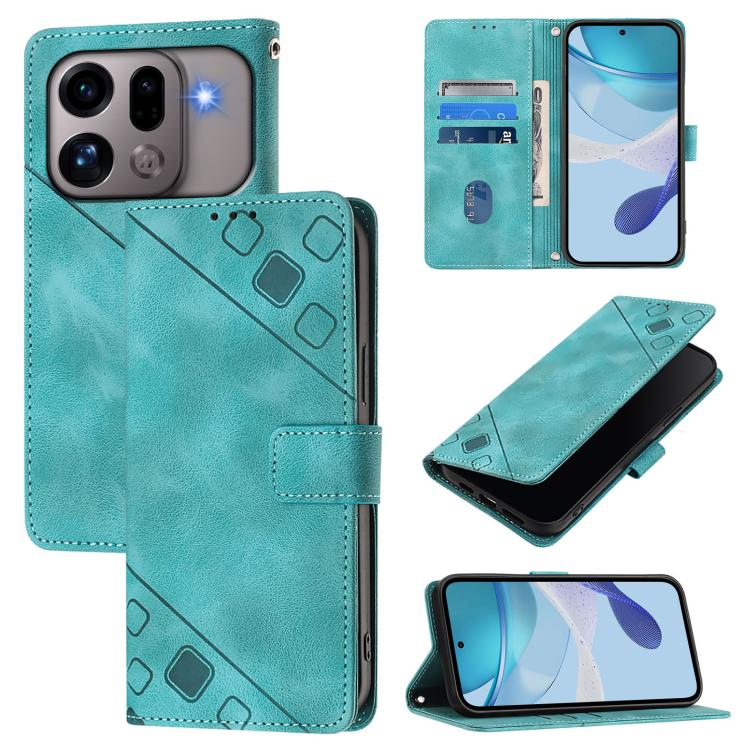 Skin-feel Embossed Leather Phone Case, For OPPO Reno16 F / Reno16 FS 5G, For OPPO Reno16 / Reno16 Pro 5G Global, For OPPO Find X9s Pro 5G, For OPPO Find X9 Ultra, For OPPO A6s Pro 4G, For OPPO Find X9, For OPPO A6 GT 5G, For OPPO Find X9 Pro