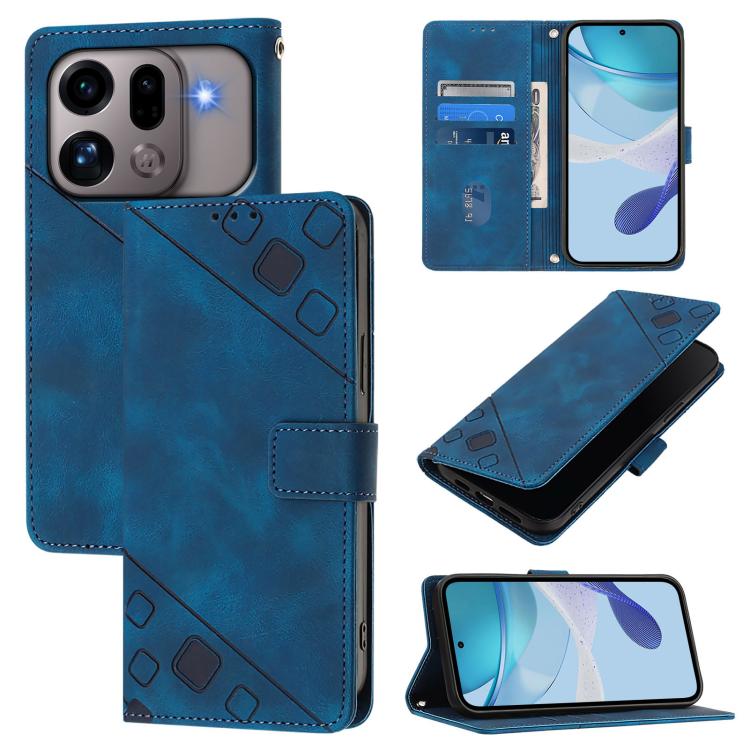 Skin-feel Embossed Leather Phone Case, For OPPO Reno16 F / Reno16 FS 5G, For OPPO Reno16 / Reno16 Pro 5G Global, For OPPO Find X9s Pro 5G, For OPPO Find X9 Ultra, For OPPO A6s Pro 4G, For OPPO Find X9, For OPPO A6 GT 5G, For OPPO Find X9 Pro