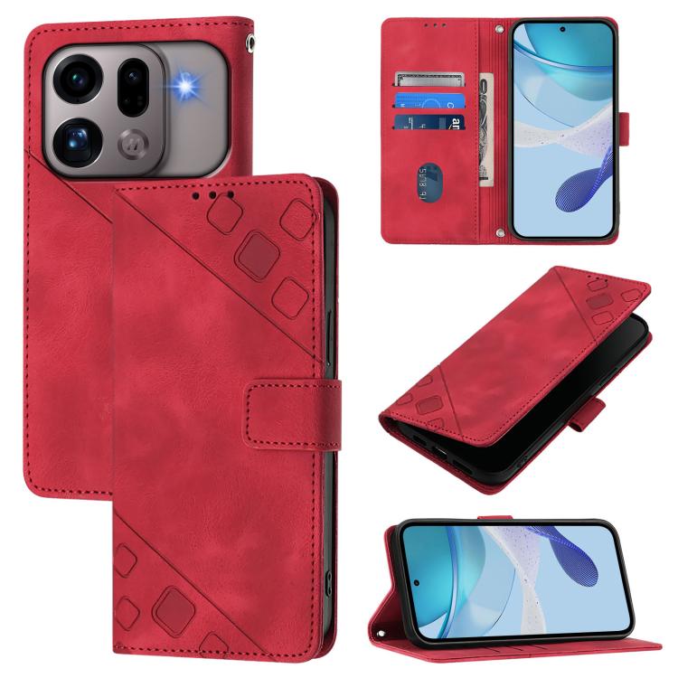 Skin-feel Embossed Leather Phone Case, For OPPO Reno16 F / Reno16 FS 5G, For OPPO Reno16 / Reno16 Pro 5G Global, For OPPO Find X9s Pro 5G, For OPPO Find X9 Ultra, For OPPO A6s Pro 4G, For OPPO Find X9, For OPPO A6 GT 5G, For OPPO Find X9 Pro