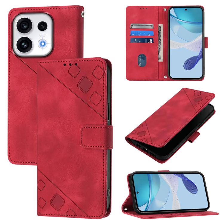 Skin-feel Embossed Leather Phone Case, For OPPO Reno16 F / Reno16 FS 5G, For OPPO Reno16 / Reno16 Pro 5G Global, For OPPO Find X9s Pro 5G, For OPPO Find X9 Ultra, For OPPO A6s Pro 4G, For OPPO Find X9, For OPPO A6 GT 5G, For OPPO Find X9 Pro