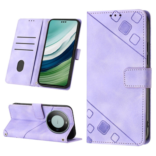 Skin Feel Embossed Leather Phone Case, For Huawei Mate 60 Pro, For Huawei P60 Art, For Huawei P60 / P60 Pro, For Huawei Enjoy 50 Pro / Nova Y90, For Huawei Nova 9 SE, For Huawei Nova 9 Pro, For Huawei Nova 9, For Huawei Nova 8i