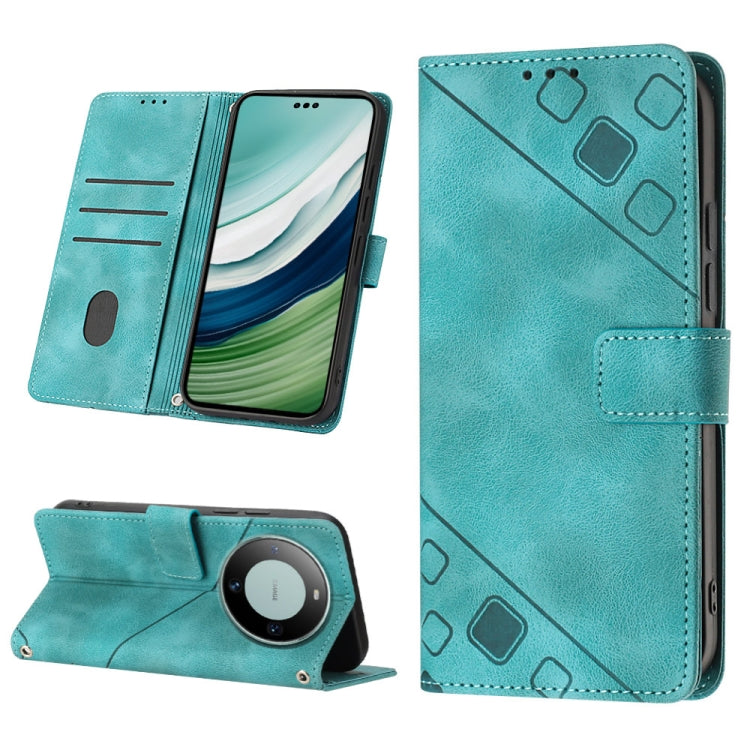 Skin Feel Embossed Leather Phone Case, For Huawei Mate 60 Pro, For Huawei P60 Art, For Huawei P60 / P60 Pro, For Huawei Enjoy 50 Pro / Nova Y90, For Huawei Nova 9 SE, For Huawei Nova 9 Pro, For Huawei Nova 9, For Huawei Nova 8i