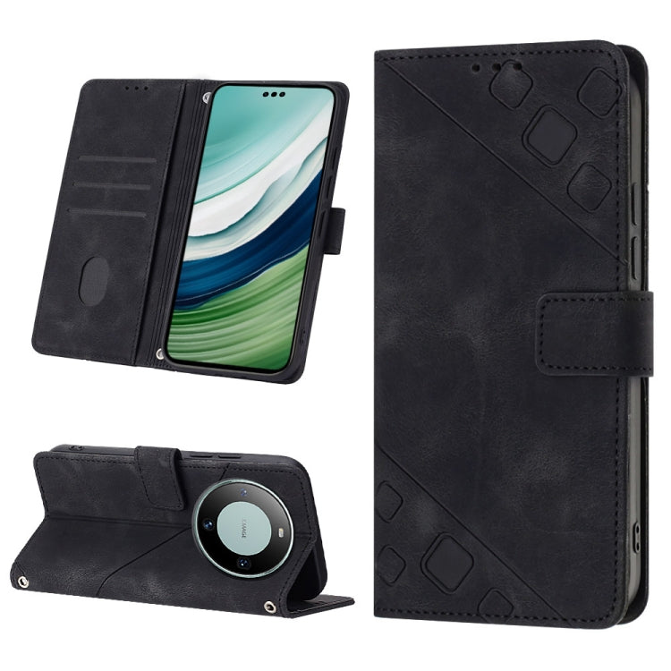 Skin Feel Embossed Leather Phone Case, For Huawei Mate 60 Pro, For Huawei P60 Art, For Huawei P60 / P60 Pro, For Huawei Enjoy 50 Pro / Nova Y90, For Huawei Nova 9 SE, For Huawei Nova 9 Pro, For Huawei Nova 9, For Huawei Nova 8i