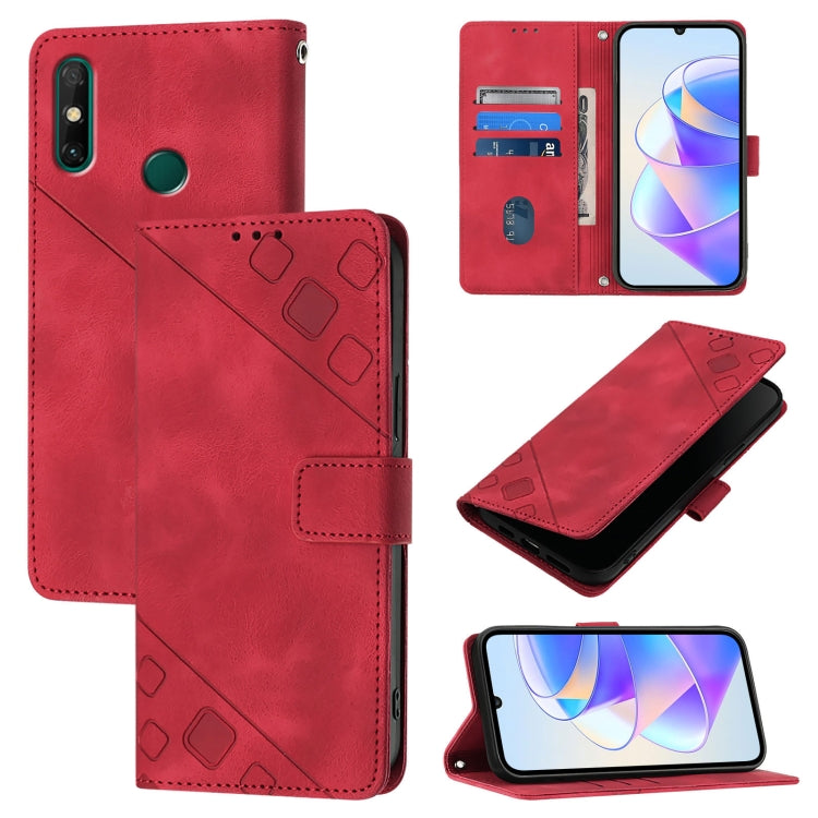 Skin Feel Embossed Leather Phone Case, For Huawei P50 Pro, For Huawei P50, For Huawei Enjoy 20 SE / P smart 2021 / Y7a, For Huawei P40 Pro, For Huawei P40, For Huawei P30