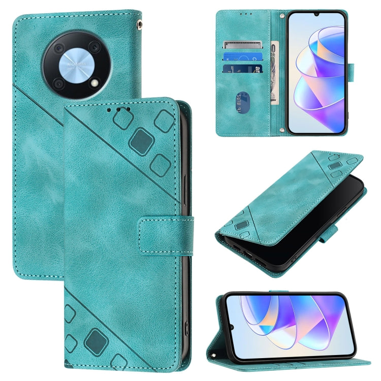 Skin Feel Embossed Leather Phone Case, For Huawei Mate 60 Pro, For Huawei P60 Art, For Huawei P60 / P60 Pro, For Huawei Enjoy 50 Pro / Nova Y90, For Huawei Nova 9 SE, For Huawei Nova 9 Pro, For Huawei Nova 9, For Huawei Nova 8i