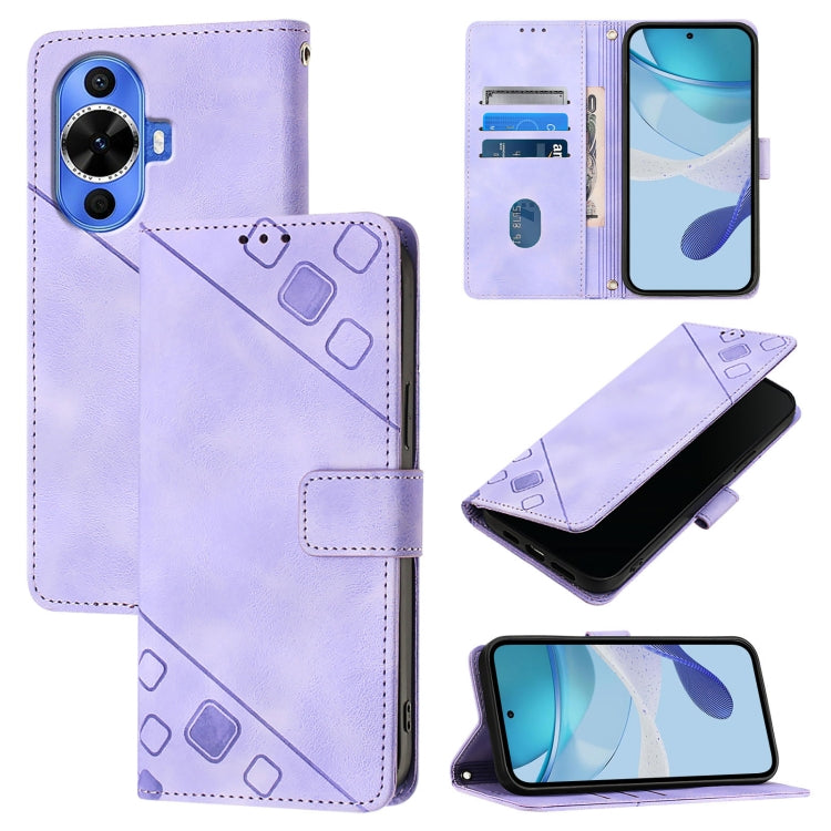 Skin Feel Embossed Leather Phone Case, For Huawei nova 14 5G, For Huawei nova 13 Pro, For Huawei nova 13 / nova 12, For Huawei Nova 12i Global, For Huawei Nova 12s Global, For Huawei Pura 70 Pro, For Huawei Pura 70, For Huawei Mate 60