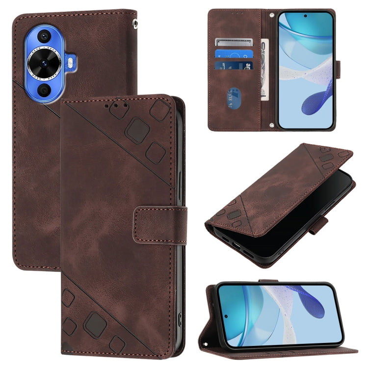 Skin Feel Embossed Leather Phone Case, For Huawei nova 14 5G, For Huawei nova 13 Pro, For Huawei nova 13 / nova 12, For Huawei Nova 12i Global, For Huawei Nova 12s Global, For Huawei Pura 70 Pro, For Huawei Pura 70, For Huawei Mate 60