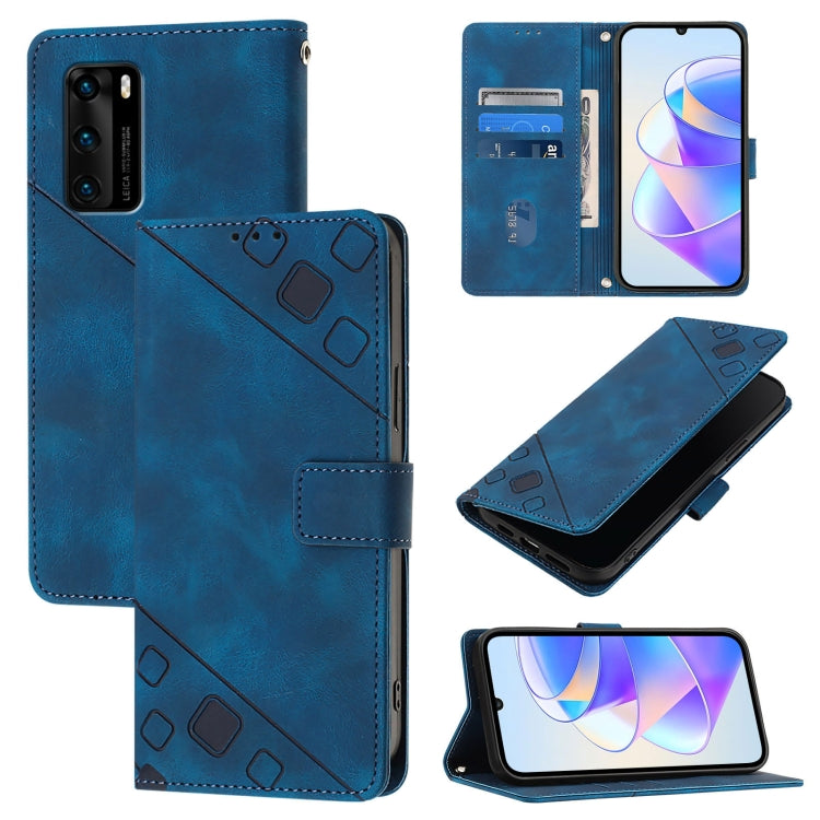 Skin Feel Embossed Leather Phone Case, For Huawei P50 Pro, For Huawei P50, For Huawei Enjoy 20 SE / P smart 2021 / Y7a, For Huawei P40 Pro, For Huawei P40, For Huawei P30