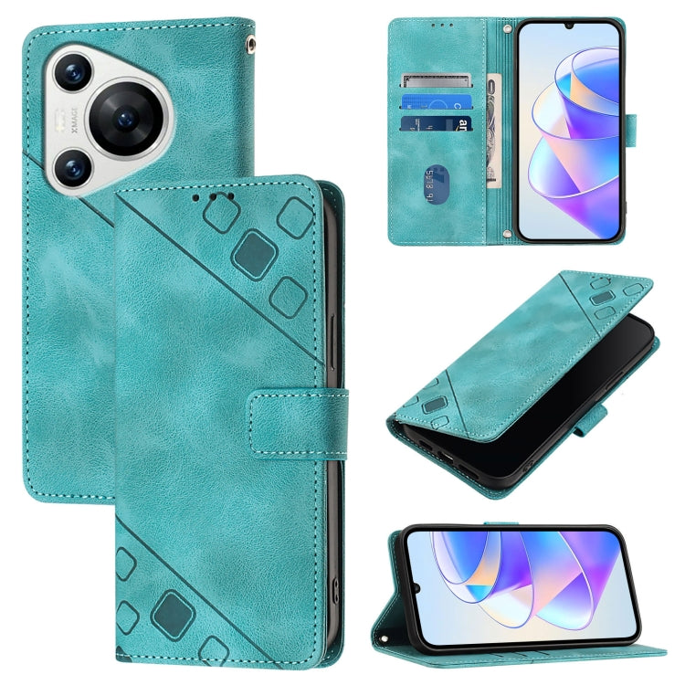Skin Feel Embossed Leather Phone Case, For Huawei nova 14 5G, For Huawei nova 13 Pro, For Huawei nova 13 / nova 12, For Huawei Nova 12i Global, For Huawei Nova 12s Global, For Huawei Pura 70 Pro, For Huawei Pura 70, For Huawei Mate 60