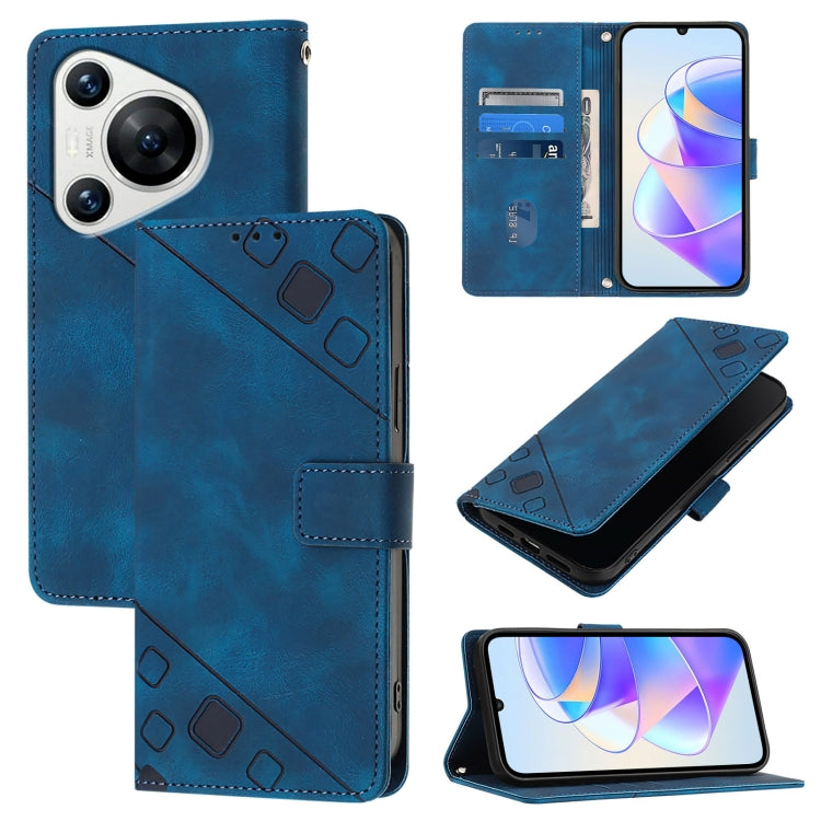 Skin Feel Embossed Leather Phone Case, For Huawei nova 14 5G, For Huawei nova 13 Pro, For Huawei nova 13 / nova 12, For Huawei Nova 12i Global, For Huawei Nova 12s Global, For Huawei Pura 70 Pro, For Huawei Pura 70, For Huawei Mate 60