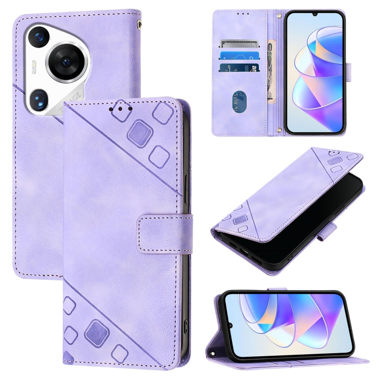 Skin Feel Embossed Leather Phone Case, For Huawei nova 14 5G, For Huawei nova 13 Pro, For Huawei nova 13 / nova 12, For Huawei Nova 12i Global, For Huawei Nova 12s Global, For Huawei Pura 70 Pro, For Huawei Pura 70, For Huawei Mate 60