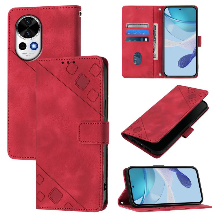 Skin Feel Embossed Leather Phone Case, For Huawei nova 14 5G, For Huawei nova 13 Pro, For Huawei nova 13 / nova 12, For Huawei Nova 12i Global, For Huawei Nova 12s Global, For Huawei Pura 70 Pro, For Huawei Pura 70, For Huawei Mate 60