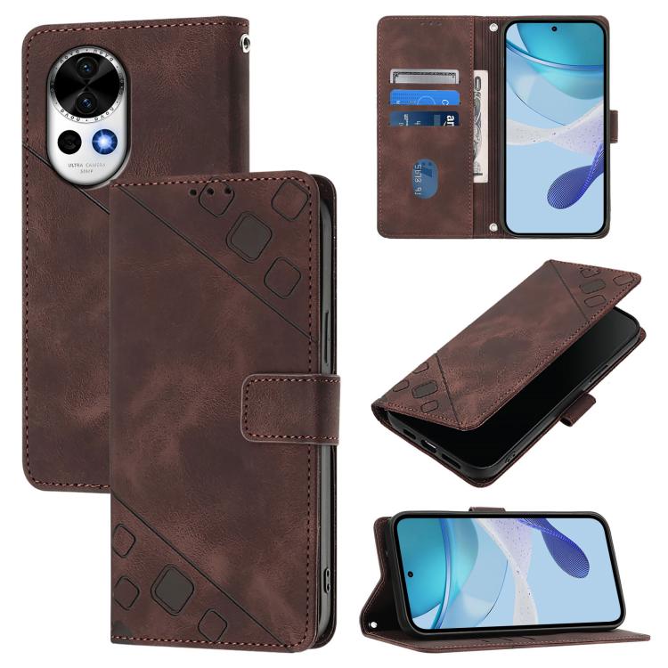 Skin Feel Embossed Leather Phone Case, For Huawei nova 14 5G, For Huawei nova 13 Pro, For Huawei nova 13 / nova 12, For Huawei Nova 12i Global, For Huawei Nova 12s Global, For Huawei Pura 70 Pro, For Huawei Pura 70, For Huawei Mate 60