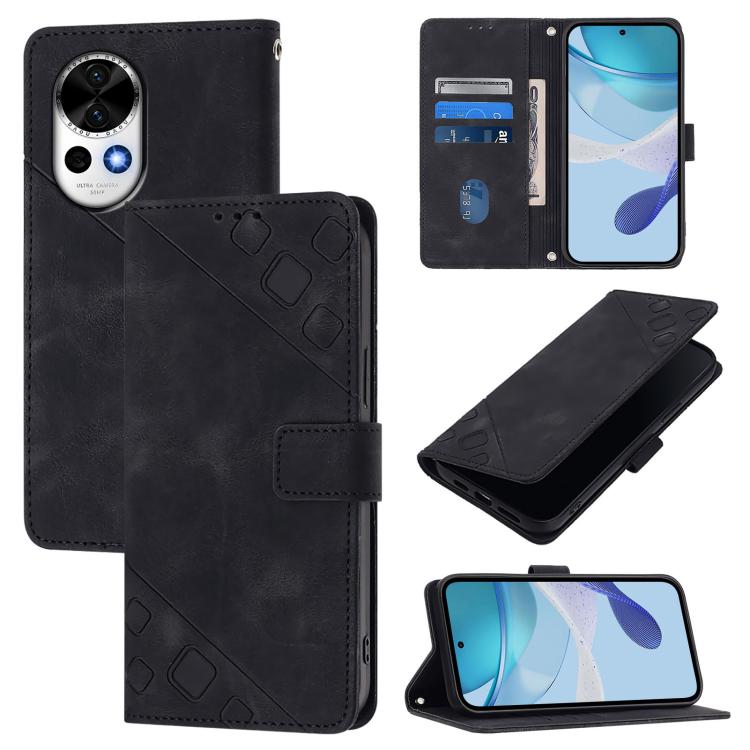 Skin Feel Embossed Leather Phone Case, For Huawei nova 14 5G, For Huawei nova 13 Pro, For Huawei nova 13 / nova 12, For Huawei Nova 12i Global, For Huawei Nova 12s Global, For Huawei Pura 70 Pro, For Huawei Pura 70, For Huawei Mate 60