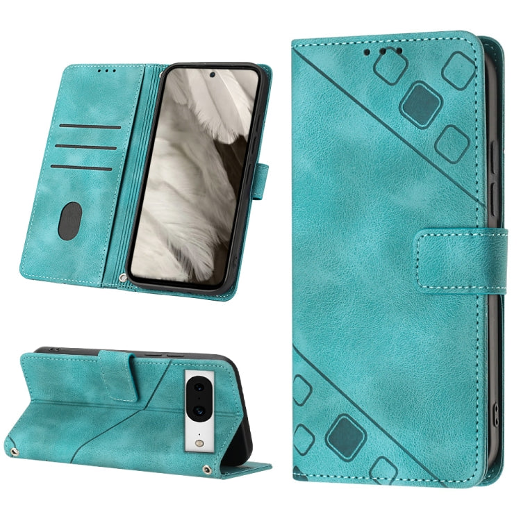 Skin-feel Embossed Leather Phone Case, For Google Pixel 8 Pro, For Google Pixel 8, For Google Pixel 7a, For Google Pixel 7 Pro 5G, For Google Pixel 7 5G, For Google Pixel 6a, For Google Pixel 6 Pro, For Google Pixel 6