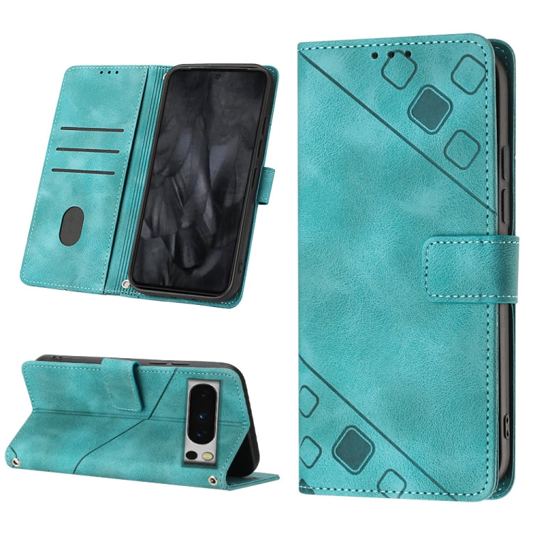 Skin-feel Embossed Leather Phone Case, For Google Pixel 8 Pro, For Google Pixel 8, For Google Pixel 7a, For Google Pixel 7 Pro 5G, For Google Pixel 7 5G, For Google Pixel 6a, For Google Pixel 6 Pro, For Google Pixel 6