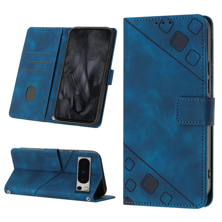 Skin-feel Embossed Leather Phone Case, For Google Pixel 8 Pro, For Google Pixel 8, For Google Pixel 7a, For Google Pixel 7 Pro 5G, For Google Pixel 7 5G, For Google Pixel 6a, For Google Pixel 6 Pro, For Google Pixel 6