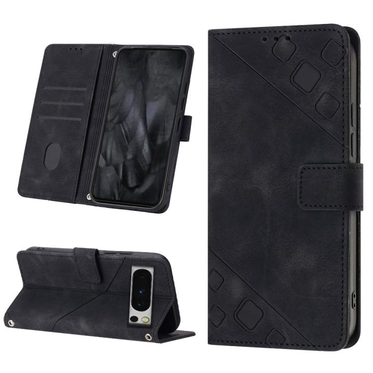 Skin-feel Embossed Leather Phone Case, For Google Pixel 8 Pro, For Google Pixel 8, For Google Pixel 7a, For Google Pixel 7 Pro 5G, For Google Pixel 7 5G, For Google Pixel 6a, For Google Pixel 6 Pro, For Google Pixel 6