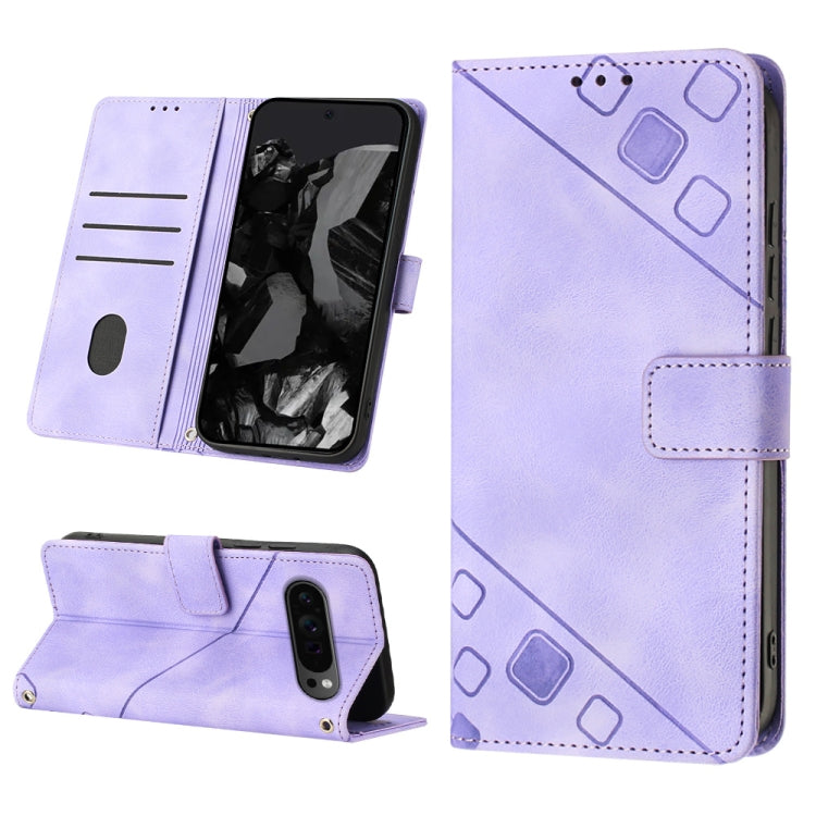 Skin-feel Embossed Leather Phone Case, For Google Pixel 11 Pro XL, For Google Pixel 11 Pro / 11, For Google Pixel 10 Pro XL 5G Global, For Google Pixel 10 5G Global, For Google Pixel 9a, For Google Pixel 9 Pro XL, For Google Pixel 9 / 9 Pro            ...