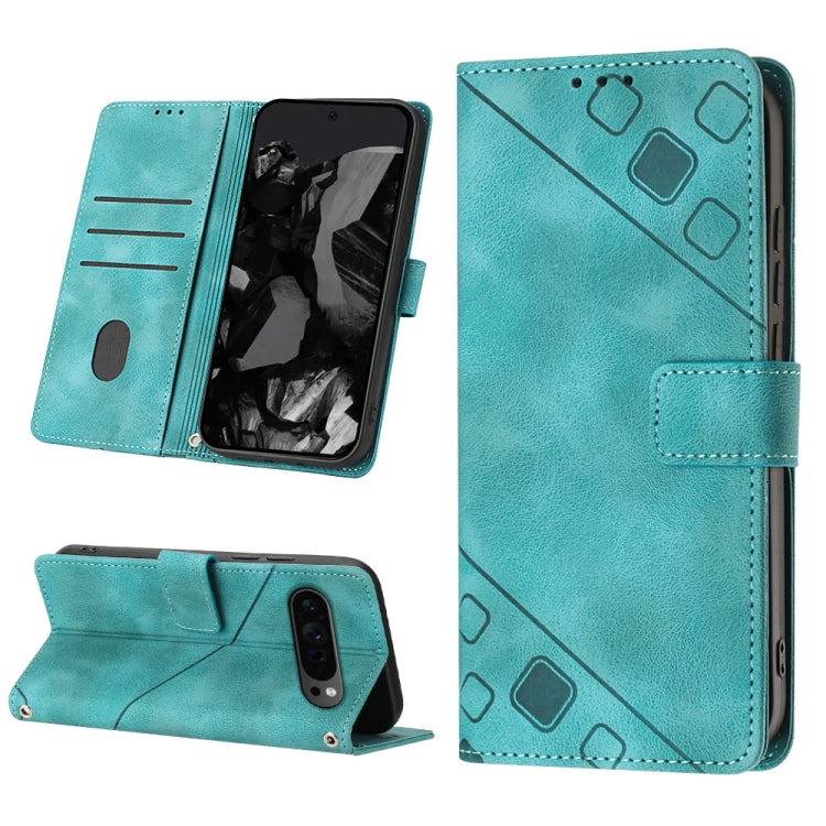Skin-feel Embossed Leather Phone Case, For Google Pixel 11 Pro XL, For Google Pixel 11 Pro / 11, For Google Pixel 10 Pro XL 5G Global, For Google Pixel 10 5G Global, For Google Pixel 9a, For Google Pixel 9 Pro XL, For Google Pixel 9 / 9 Pro            ...