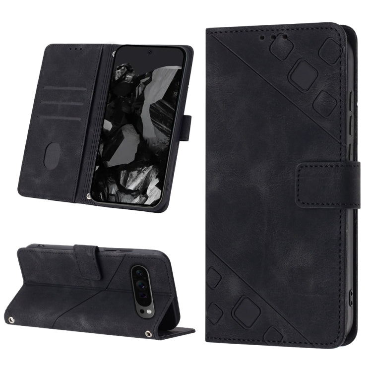 Skin-feel Embossed Leather Phone Case, For Google Pixel 11 Pro XL, For Google Pixel 11 Pro / 11, For Google Pixel 10 Pro XL 5G Global, For Google Pixel 10 5G Global, For Google Pixel 9a, For Google Pixel 9 Pro XL, For Google Pixel 9 / 9 Pro            ...
